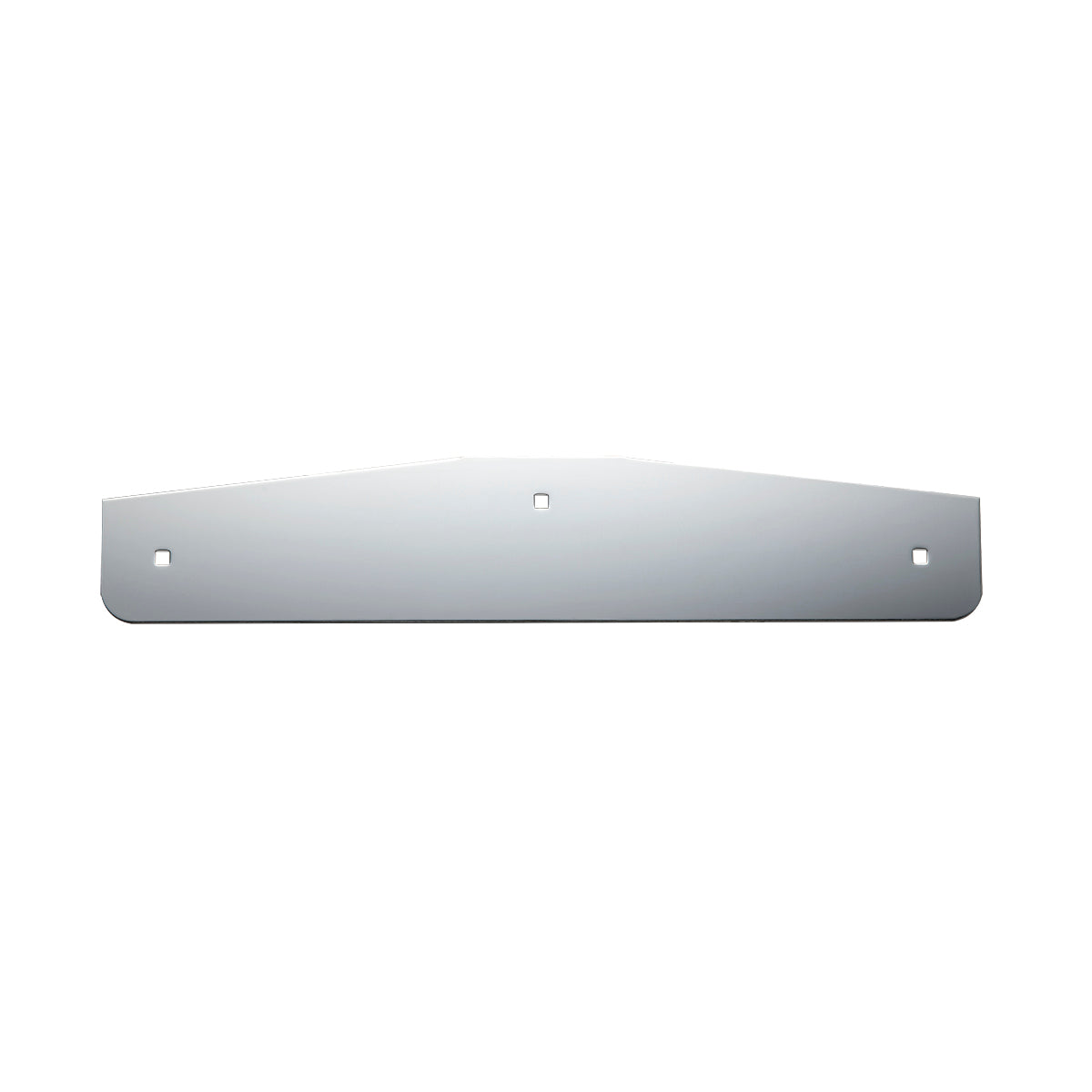 4" X 20" Chrome Standard Bottom Mud Flap Plate - Bolt Thru