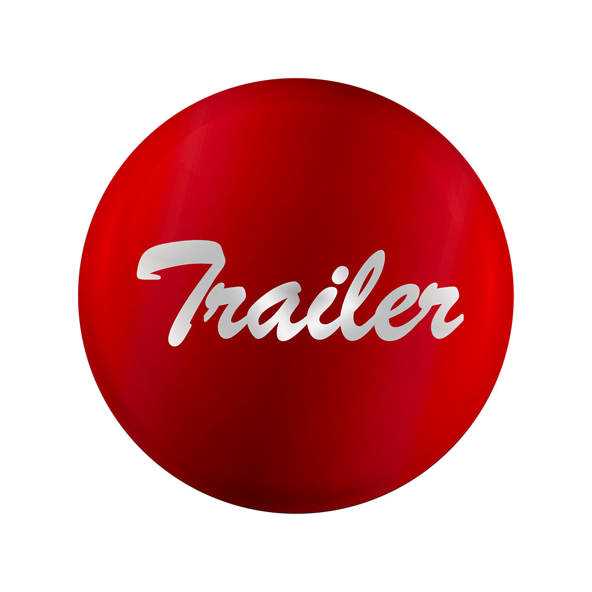 "Trailer" Glossy Air Valve Knob Candy Color Sticker - Candy Red