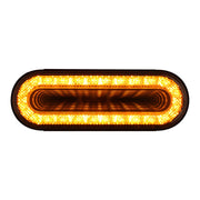 24 LED 6" Oval Mirage Light (Turn Signal) - Amber LED/Clear Lens