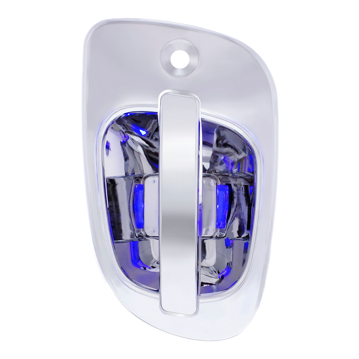 6 Blue LED Chrome Door Handle Cover for Freightliner - Passenger