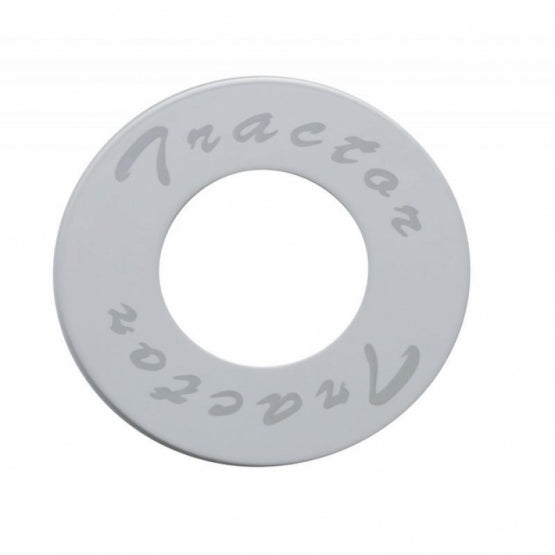 "Tractor" Stainless Deluxe Air Valve Knob Plaque Only