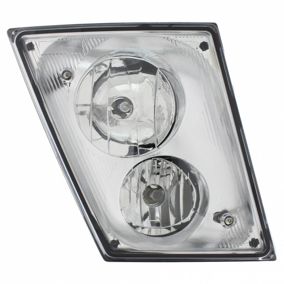 Chrome Fog/Driving Light Assembly For 2003-2017 Volvo VN/VNL - Passenger