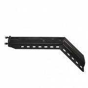 30" Black 45-Degree Angled Heavy Duty Mud Flap Hangers - 1-1/8" Bolt Pattern (Pair)