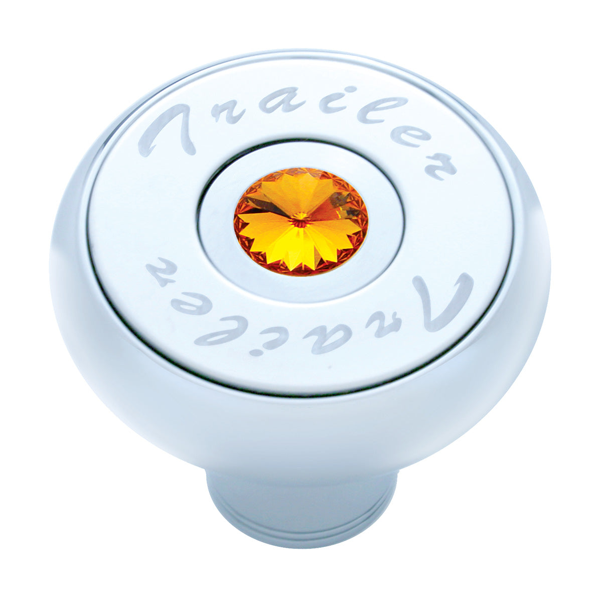 "Trailer" Deluxe Air Valve Knob - Amber Crystal
