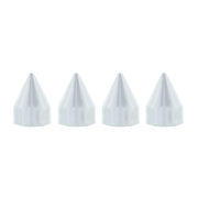 Chrome Plastic Spike Snap-On Screw Head Covers For #10 And #12 Screws (4-Pack)