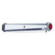 30" Heavy Duty Mud Flap Hangers With 9 LED End Cap & Bezel - Red LED/Red Lens (Pair)