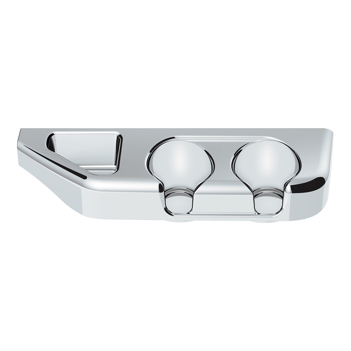 Chrome Center Cup Holder Panel For Freightliner Columbia (2003-2011) & Century/Coronado (2002-2010)