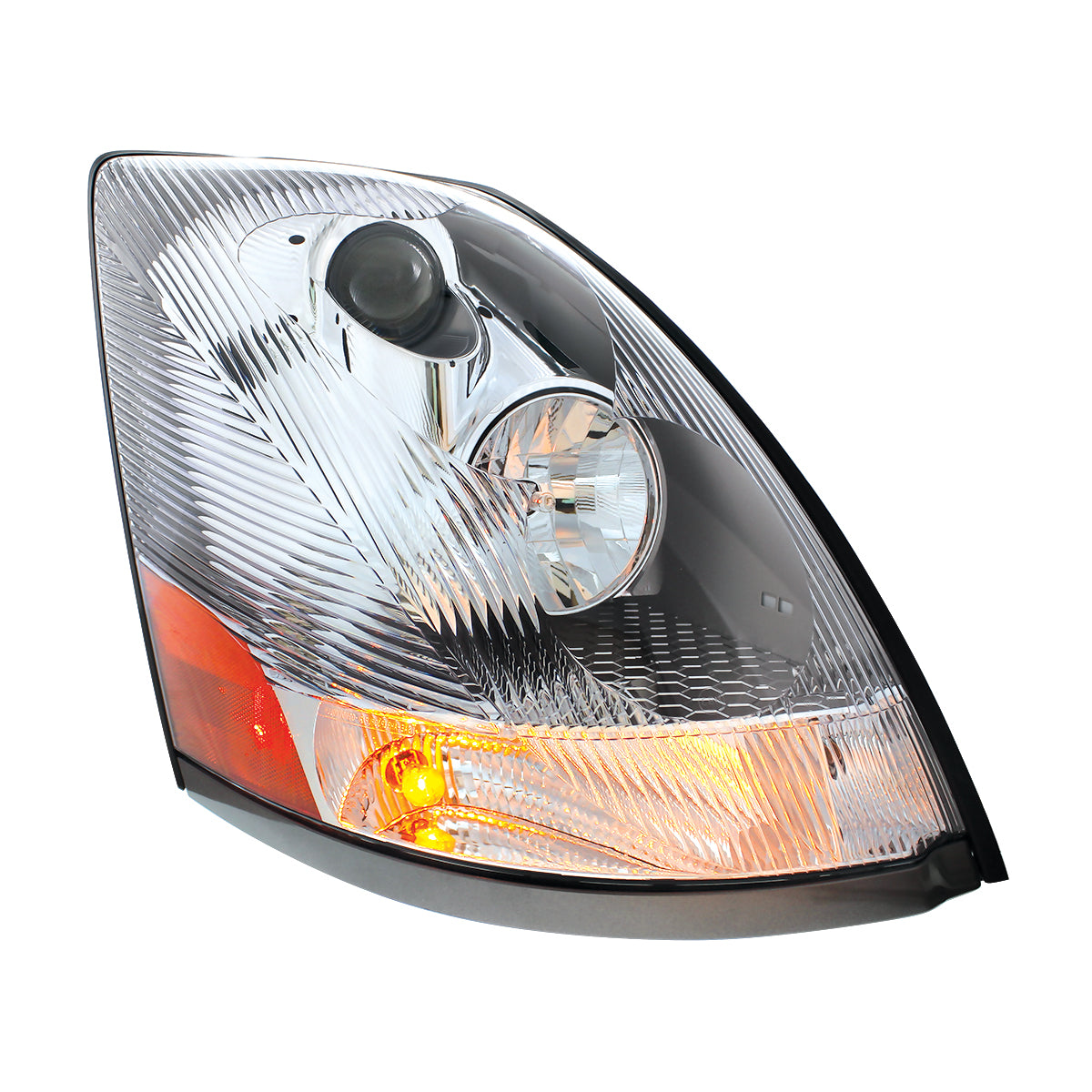 Chrome Headlight For 2003-2017 Volvo VN - Passenger - Competition Series