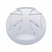 Chrome Iron Cross Air Valve Knob Cover (Bulk)