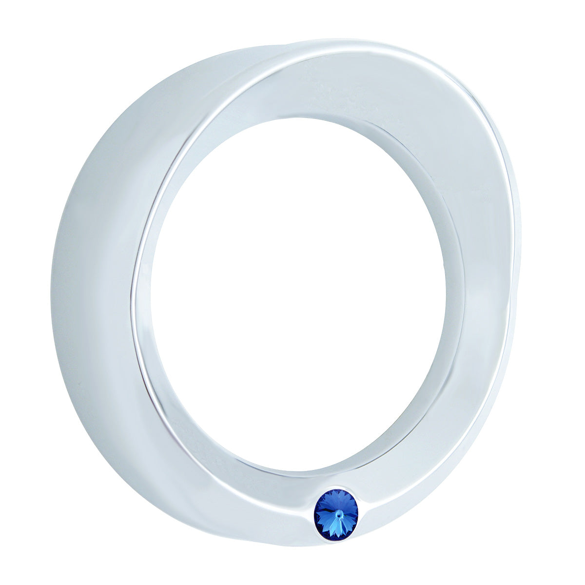 Signature Series Speed/Tachometer Gauge Bezel With Visor For Kenworth - Blue Crystal
