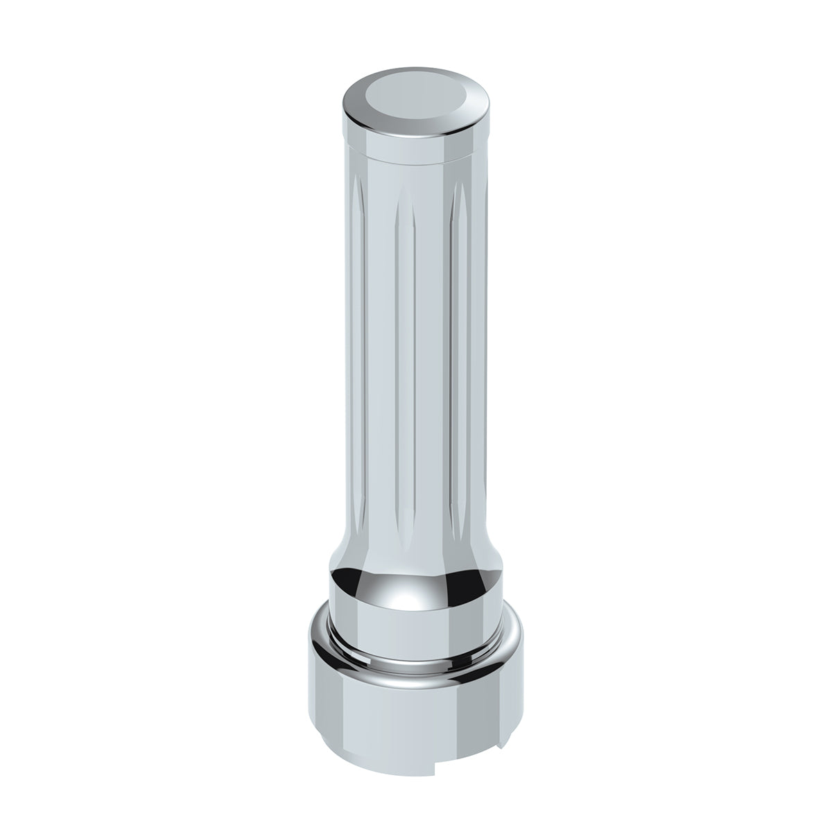 Thread-On Dallas Style Gearshift Knob With 9/10 Speed Adapter - Chrome/Vertical