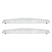 4" X 24" Chrome Freightshaker Bottom Mud Flap Plate - Welded Stud (Card of 2)