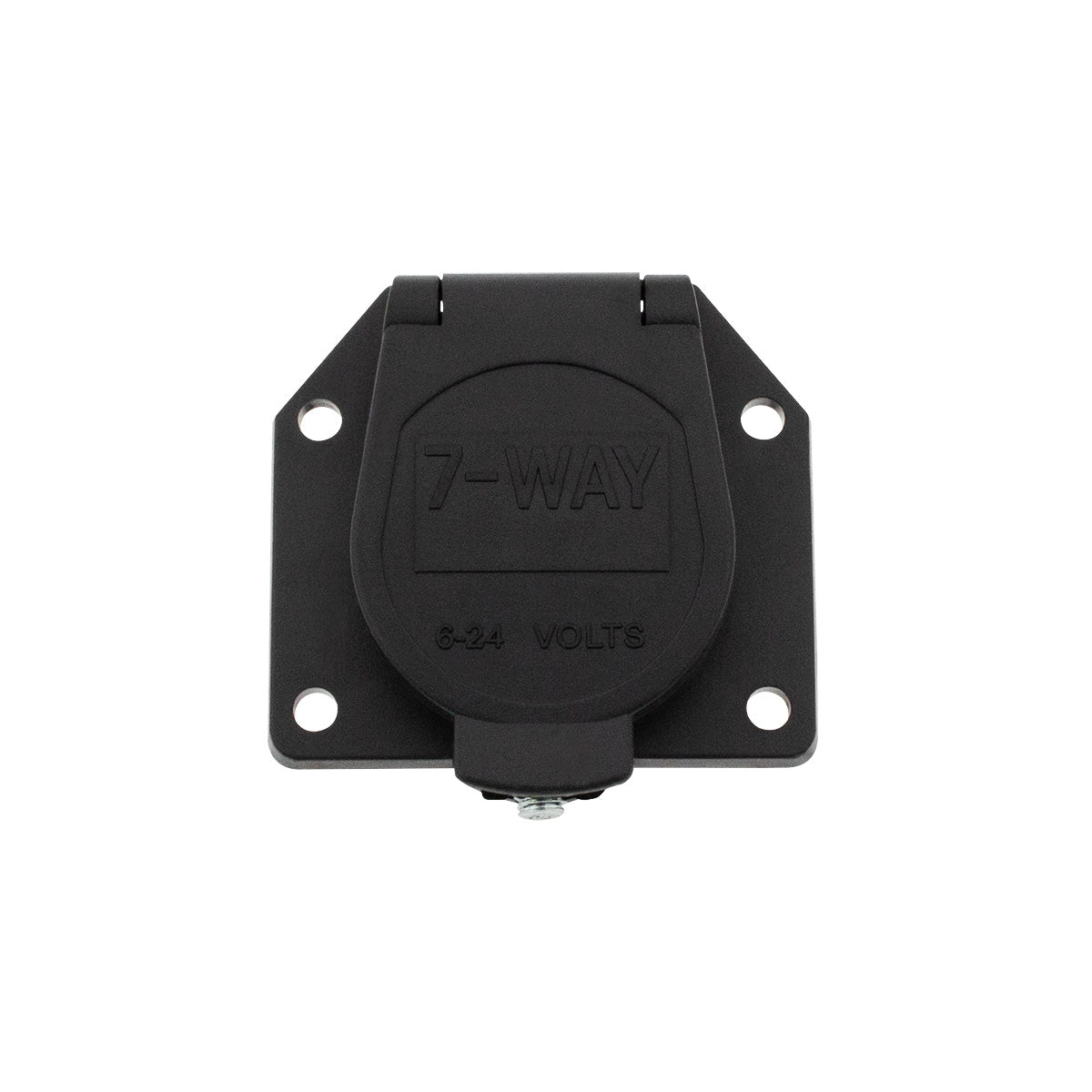Round 7-Way Male Connector - Flat Pin