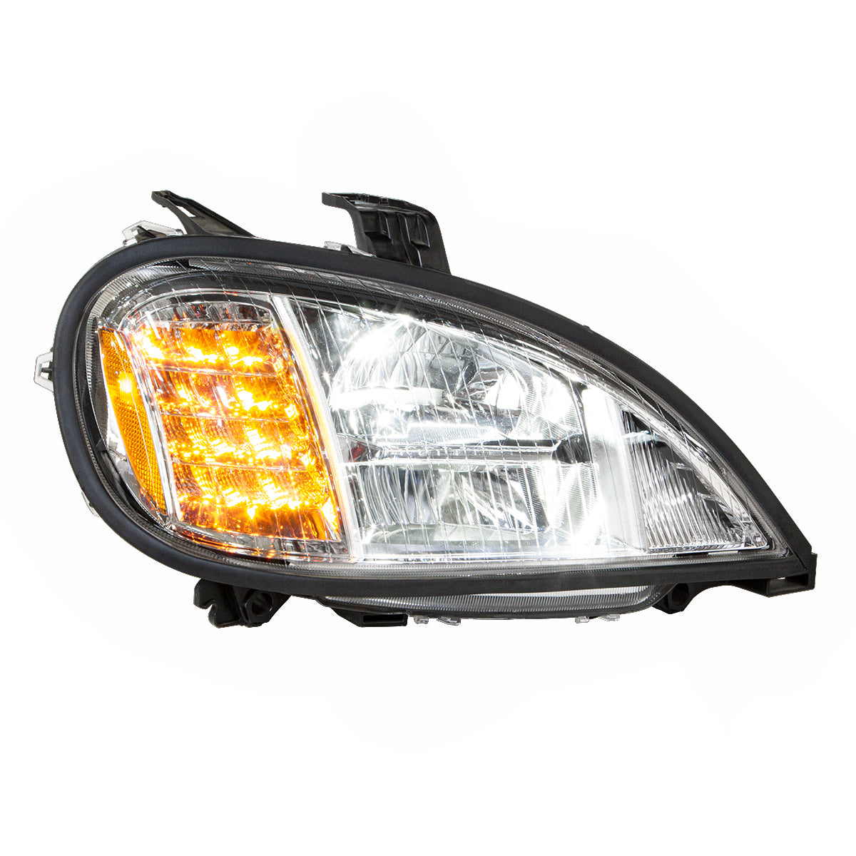 Chrome LED Headlight For 2001-2020 Freightliner Columbia - Passenger