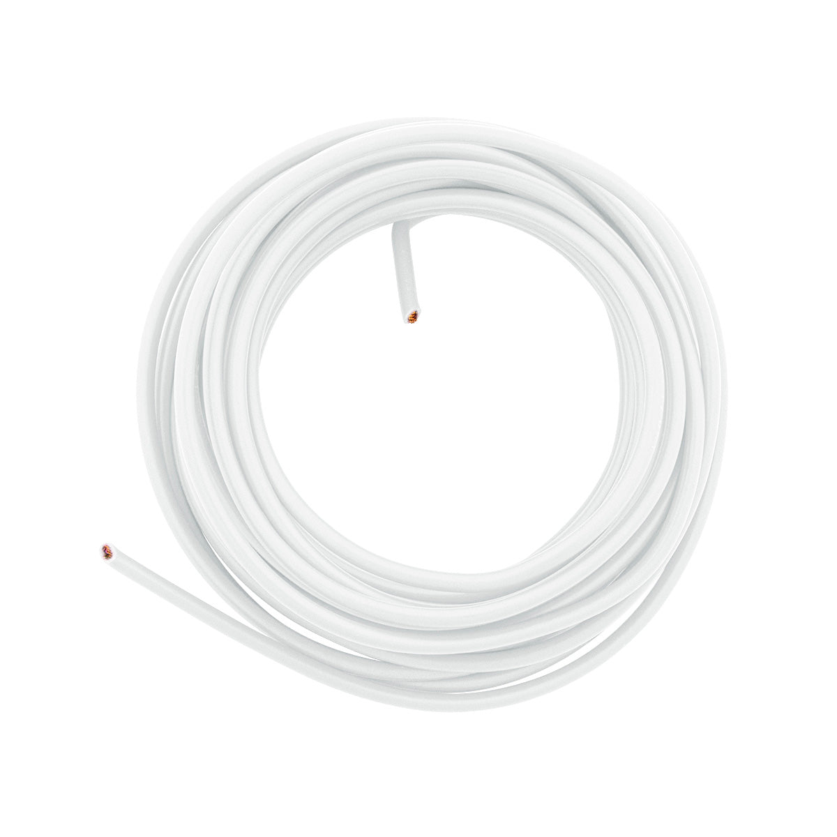 Primary Wire - Rated 80°C 14 AWG, White 15 Ft.