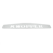 4" X 24" Chrome Kwopper Bottom Mud Flap Plate - Bolt Thru