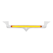Chrome Hood Emblem Trim With 24 LED GloLight Bar For Kenworth - Amber LED/Amber Lens