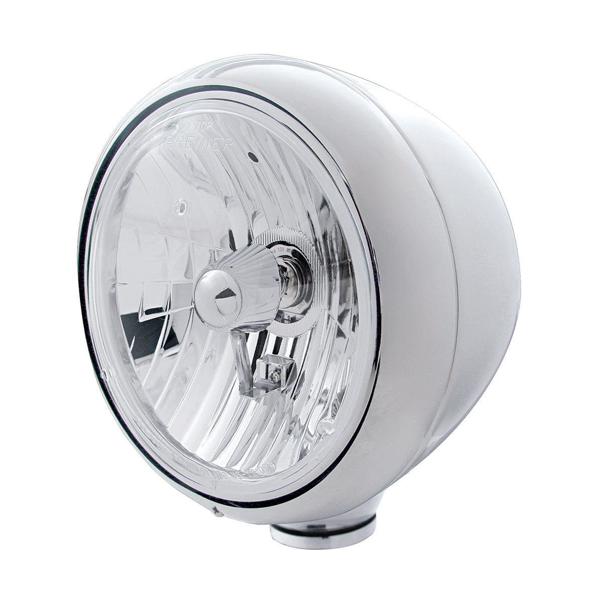 Chrome Guide 682-C Style Headlight Crystal H4 Bulb