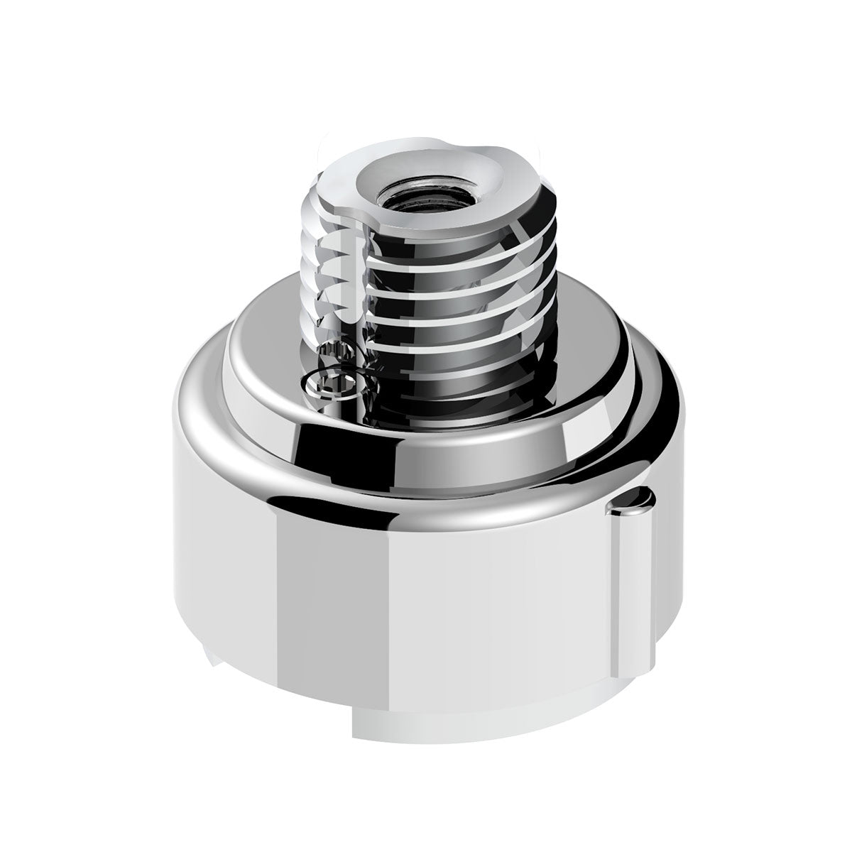 M30X3.5 Thread-On Gearshift Adapter W/LED Mount For Eaton-Fuller 9/10 Speed -Liquid Silver