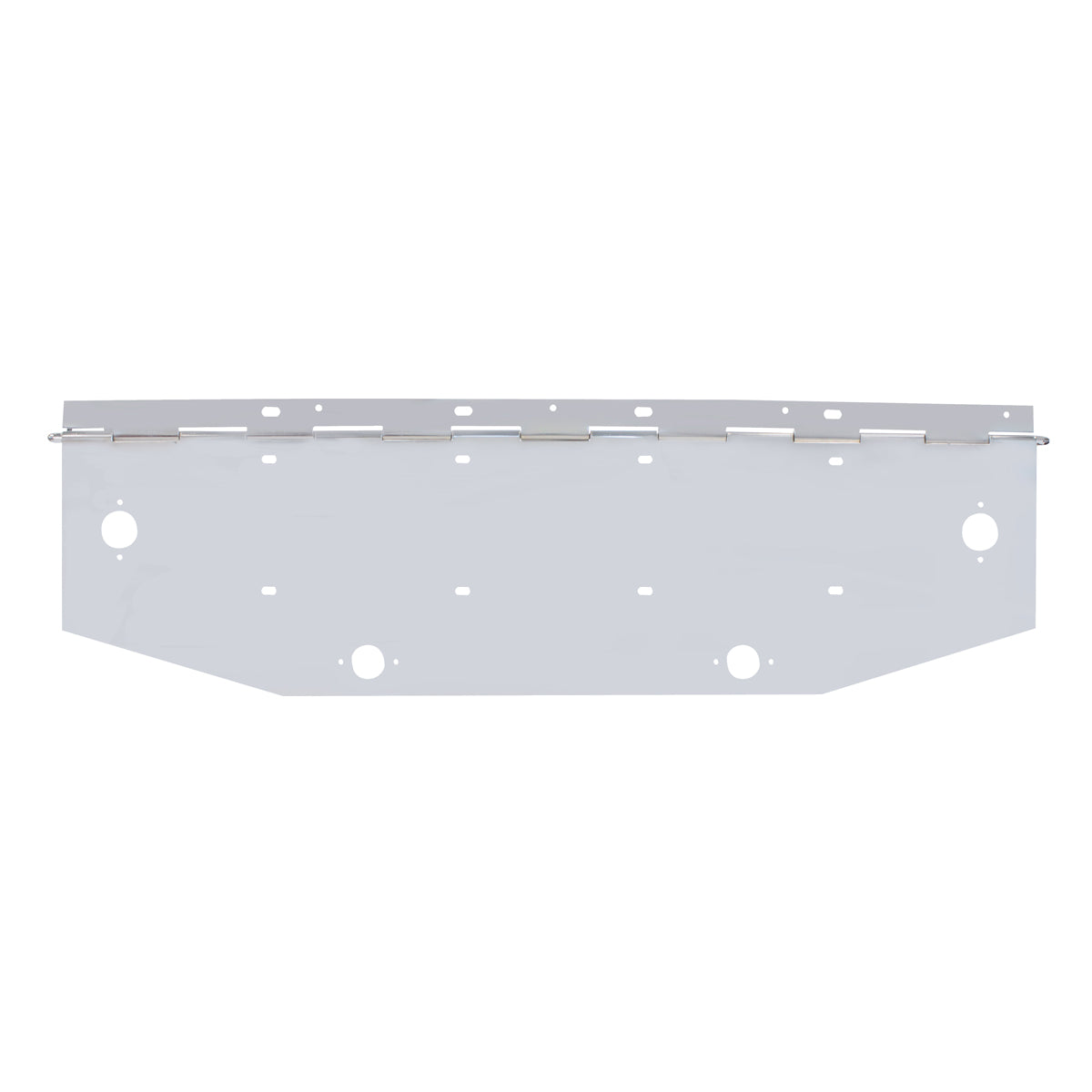 Chrome 2 License Plate Angle Shaped Holder With Square Marker Light Cutout