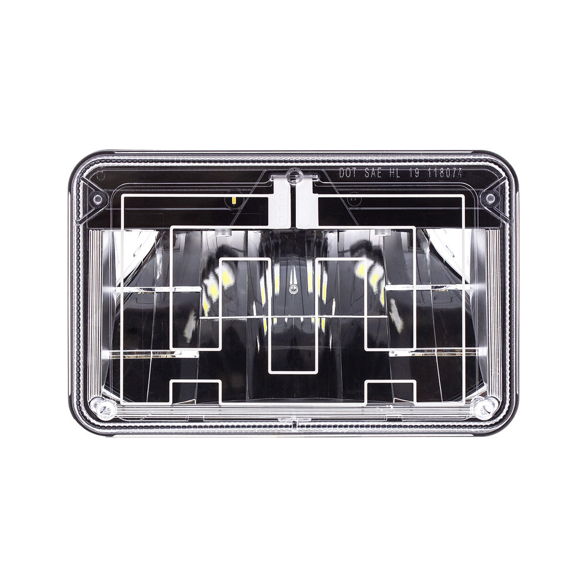 ULTRALIT - Heated 4" X 6" LED Headlight With Polycarbonate Lens & Housing - High Beam