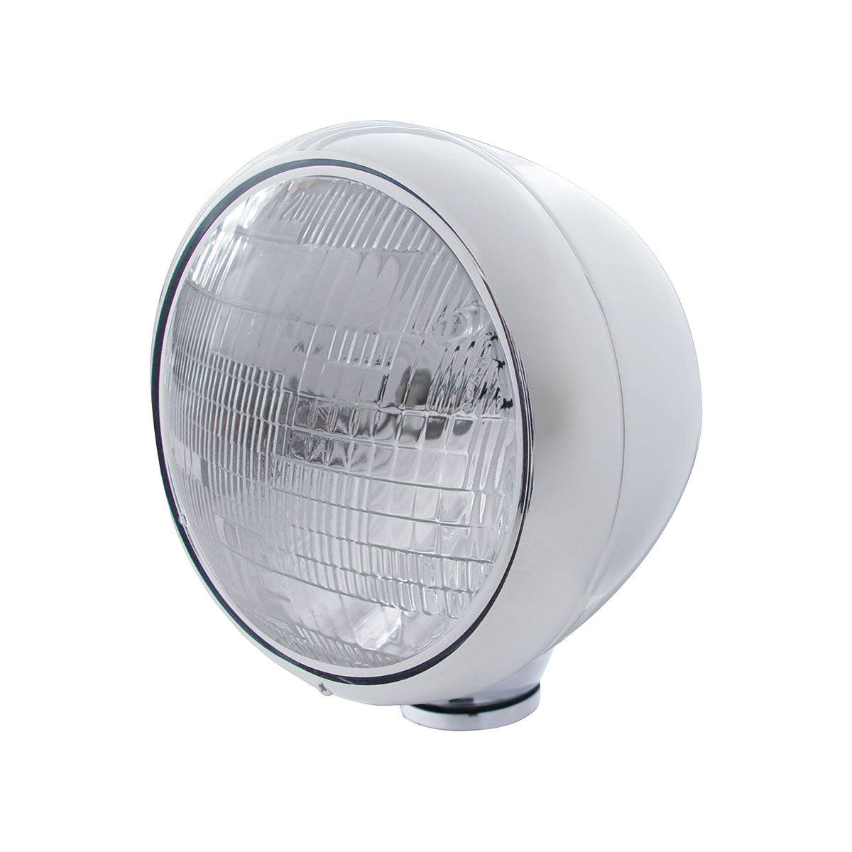 Stainless Steel Guide 682-C Style Headlight 6014 Bulb