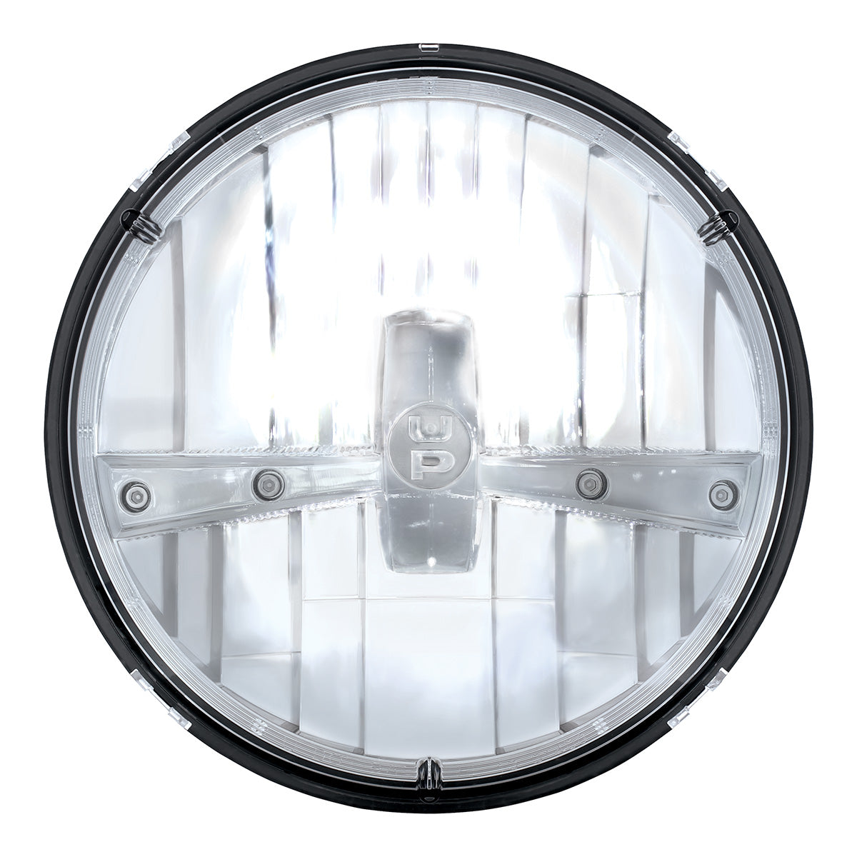 ULTRALIT - 5 High Power LED 7" Dual Function Headlight - Chrome