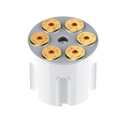 Gun Cylinder 9/10 Speed Gearshift Knob - Pearl White