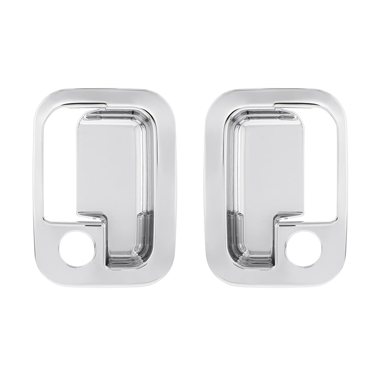 Chrome Exterior Door Handle Cover For 2003+ Kenworth & 2004+ Peterbilt Trucks- Pair (Driver & Passenger)