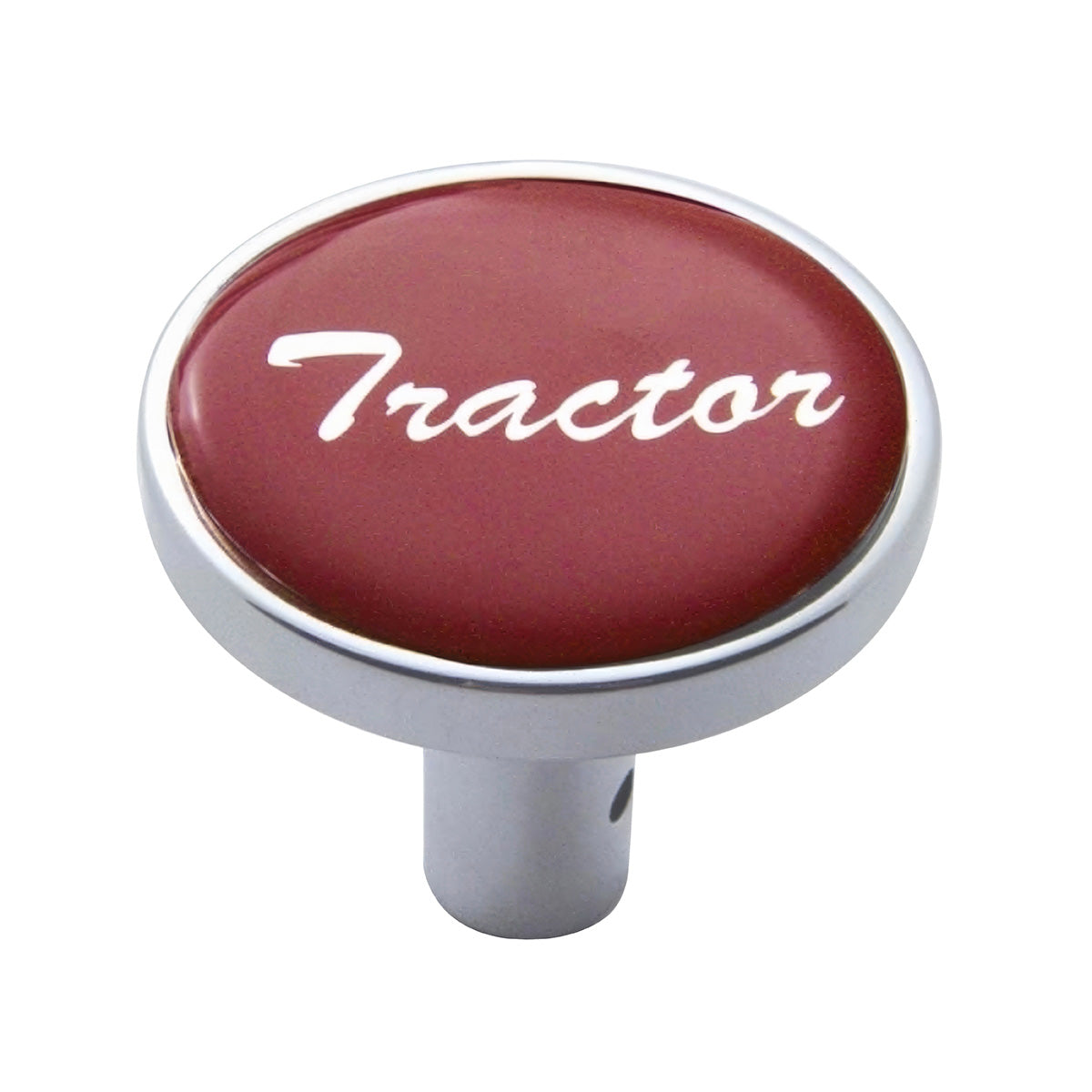 "Tractor" Long Air Valve Knob - Red Glossy Sticker