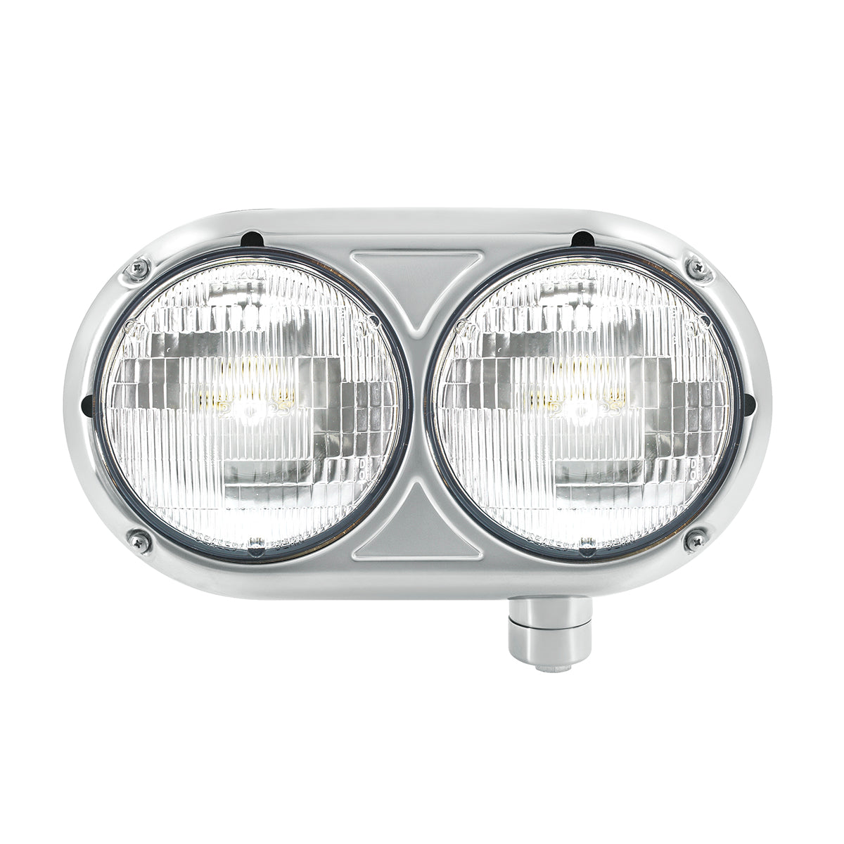 Headlight Assembly With Halogen Bulbs & 304 SS Housing For Peterbilt 359 - Passenger