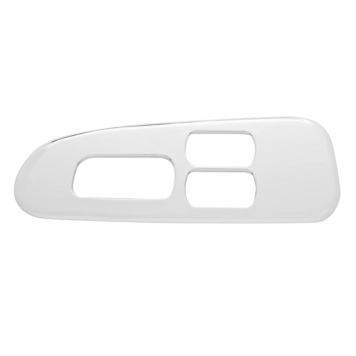 Chrome Plastic Window Switch Trim For 2008+ Peterbilt 389/388- Driver (3 Openings)