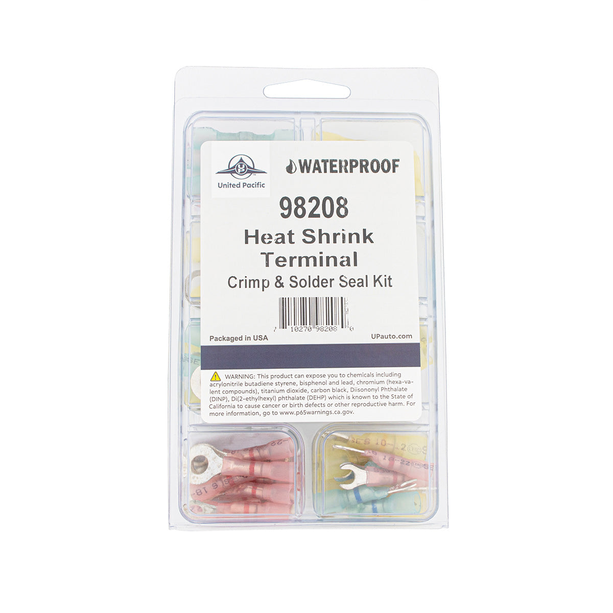 Crimp & Solder Seal Heat Shrink Terminal Kit (60-Pack)