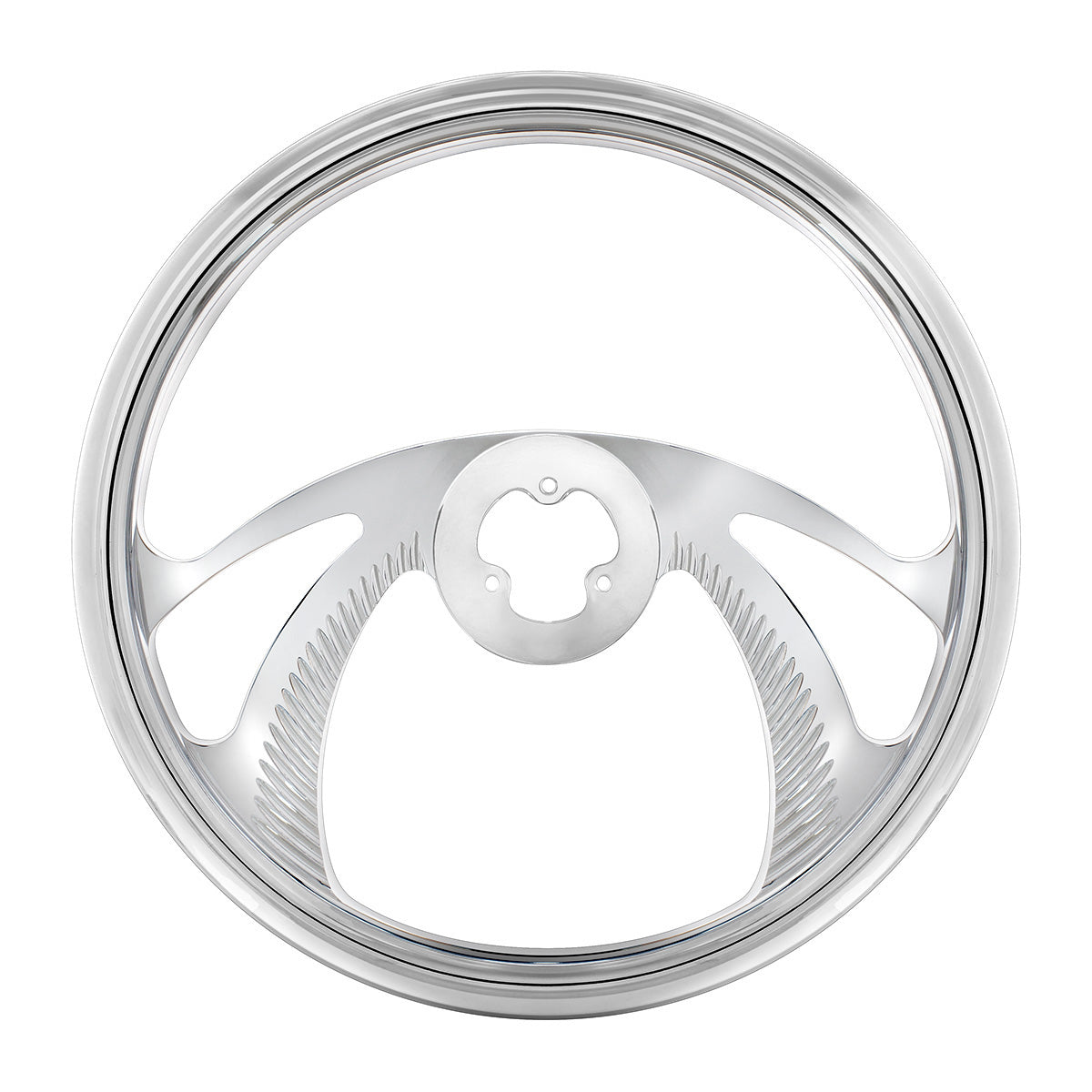 18" Chrome Aluminum "Scorpion" Style Steering Wheel