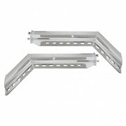 30" 430SS 45-Degree Angled Heavy Duty Mud Flap Hangers-2" Bolt Pattern (Pair)