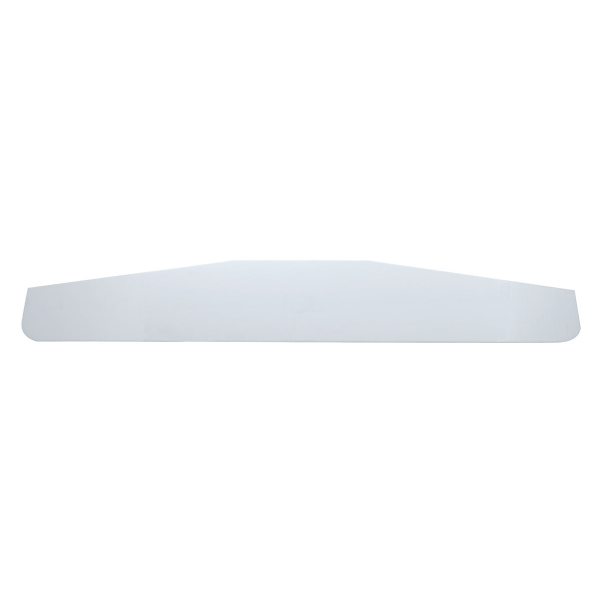 4" X 24" Chrome Standard Bottom Mud Flap Plate - Welded Stud (Card of 2)