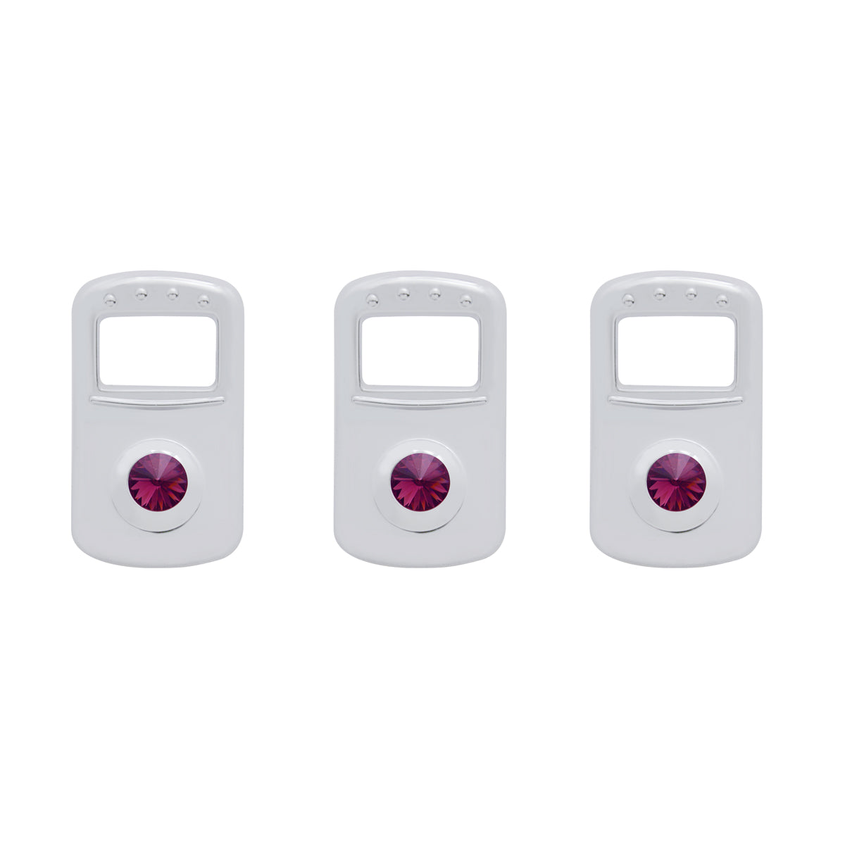 Rocker Switch Cover For Kenworth/Peterbilt- Purple Crystal (Card of 3)