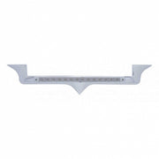 Chrome Hood Emblem Trim With 19 LED Reflector Light Bar For Kenworth - Red LED/Clear Lens