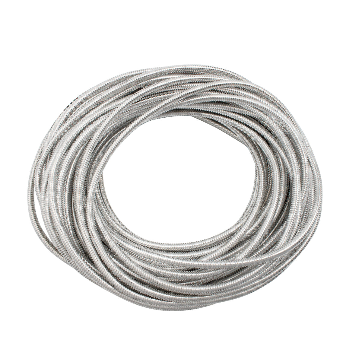 100' Chrome Wire Loom Roll - 1/4" Diameter