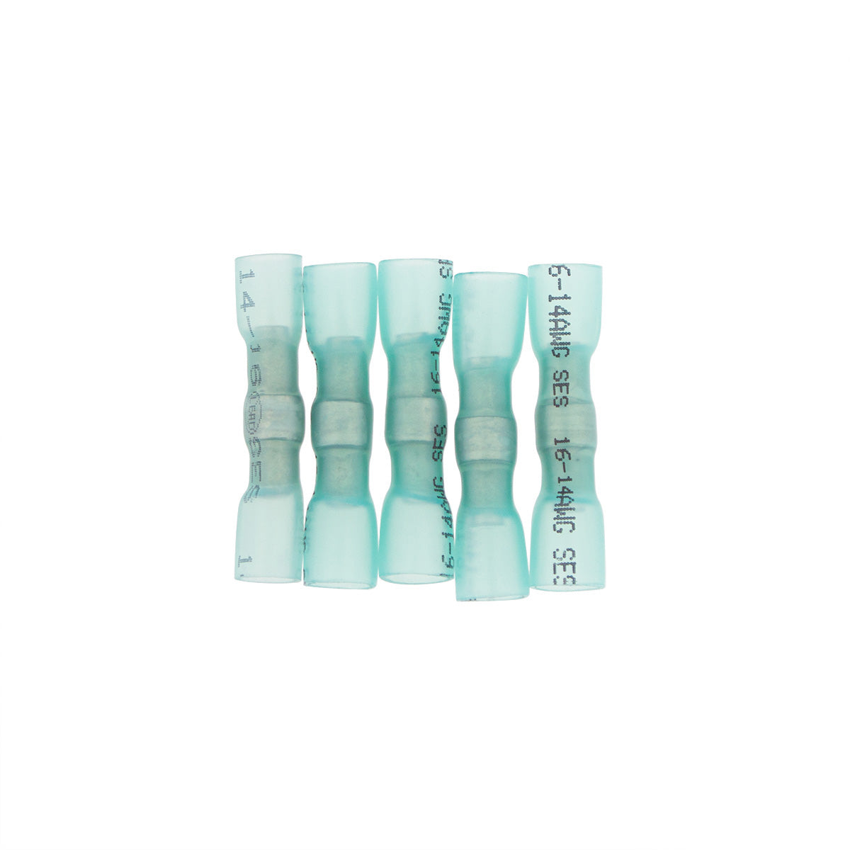 16-14 AWG CSS Heat Shrink Butt Connector - Blue (5-Pack)