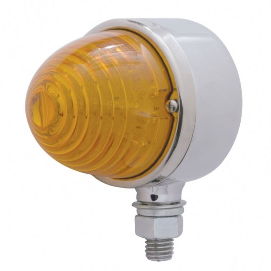 17 LED Beehive Single Face Light - Amber LED/Amber Lens