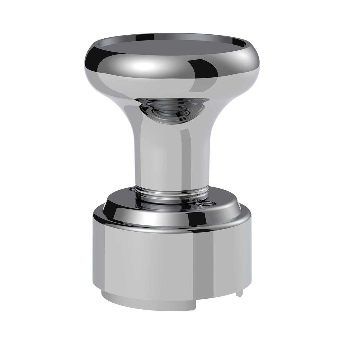 Thread-On Gearshift Knob & Adapter For Eaton Fuller Style 9/10 Shifter - Chrome