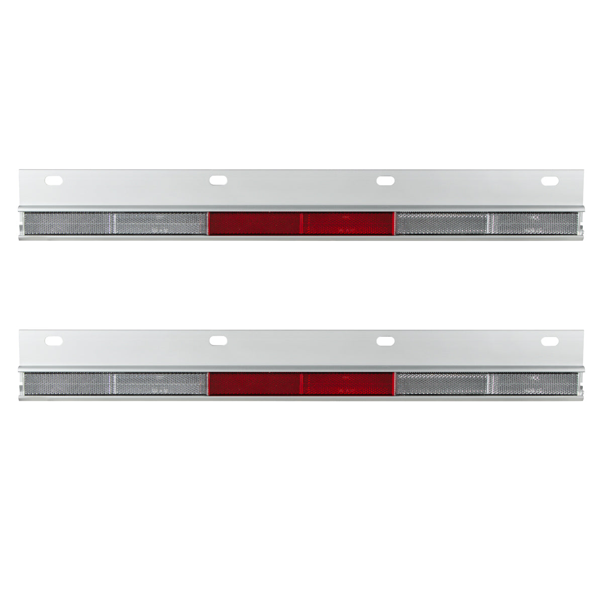 Straight Conspicuity Reflector Plate (Card of 2)