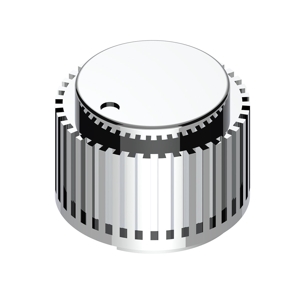 Chrome Plastic 1" Diameter Control Knob