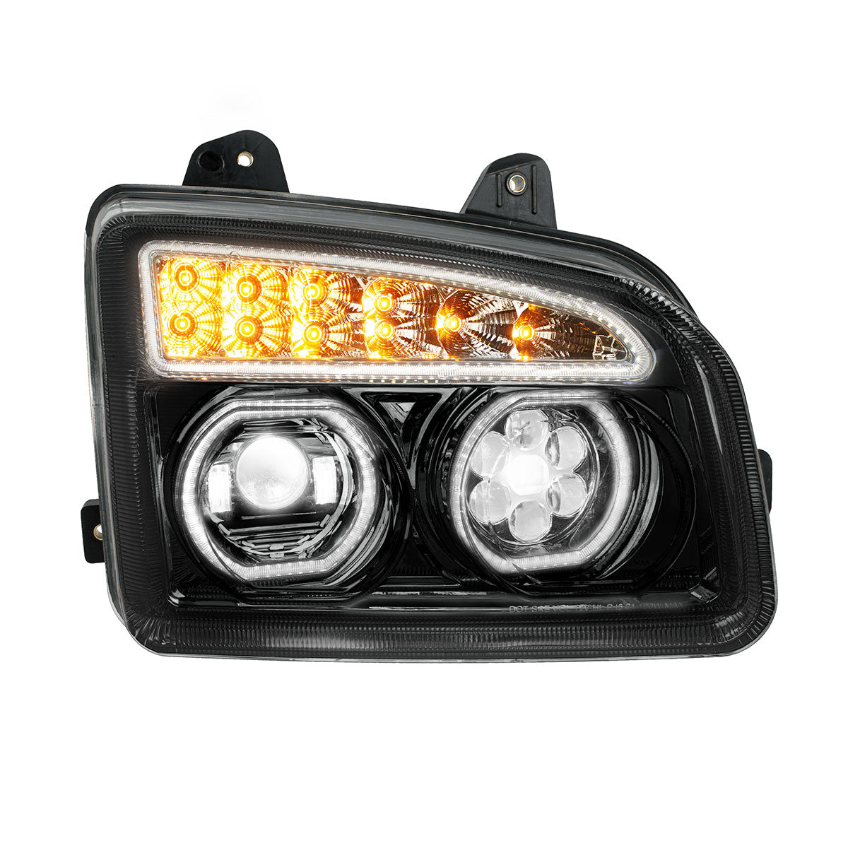 Blackout 11 LED Headlight For 2015-2024 Kenworth T880-Passenger