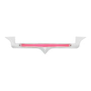 Chrome Hood Emblem Trim With 24 LED GloLight Bar For Kenworth - Red LED/Clear Lens