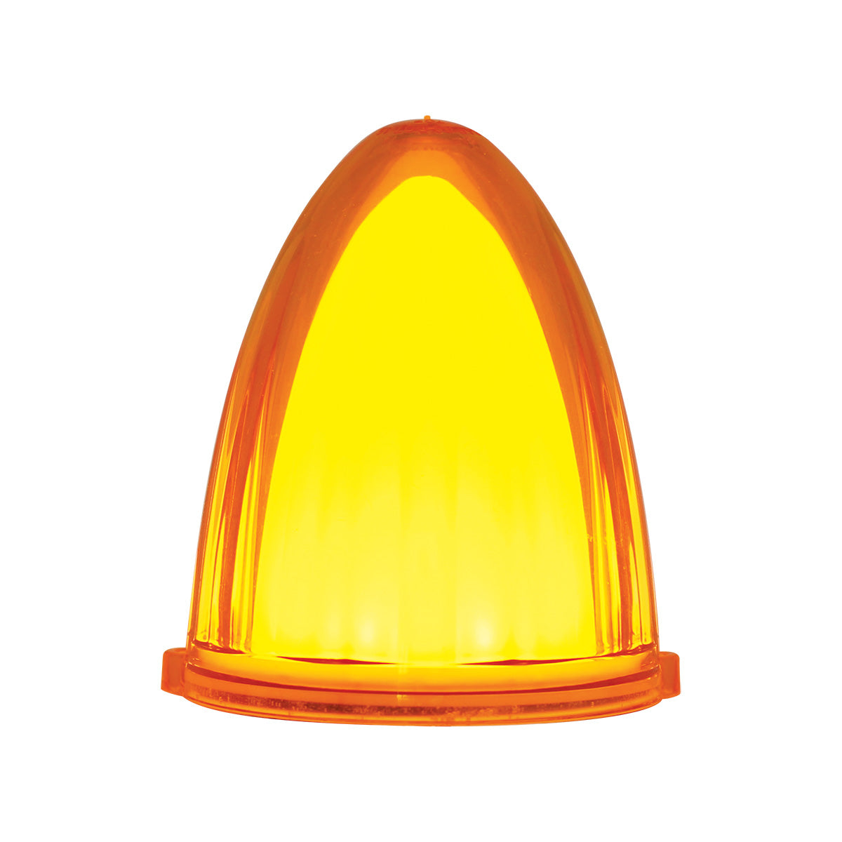 9 LED Dual Function GloLight Watermelon Grakon 1000 Style Cab Light - Amber LED/Amber Lens