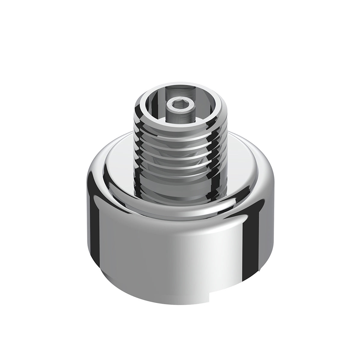 M30X3.5 Thread-On Gearshift Knob Chrome Mounting Adapter For Eaton Fuller Style 9/10 Speed - Vertical (Bulk)