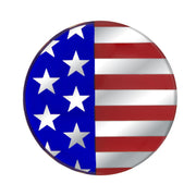 1-3/4" Round Glossy Sticker - USA Flag