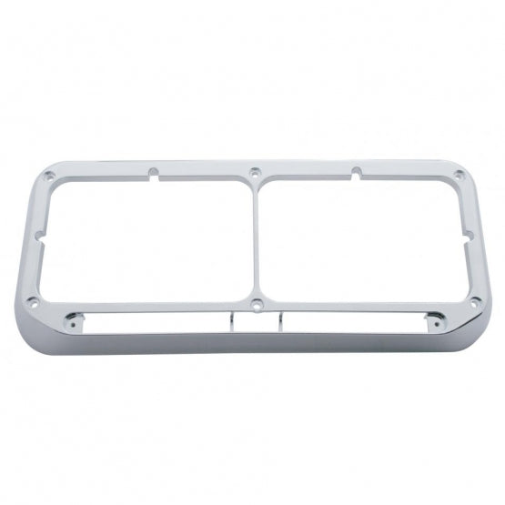 Rectangular Dual Headlight Bezel - LED Cutout (Bulk)